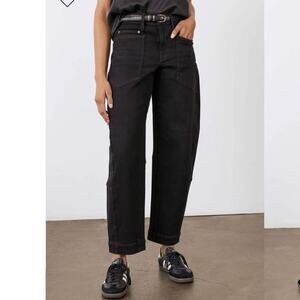 RUTI The Petite Slouchy Jeans 2.0 Dusted Black Size 8P NWT